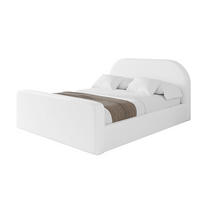 POLSTERBETT mit Bettkasten, Fußteil und Lattenrost, Boxbett mit Matratze H3/H4 - TIVON-Z 180x200 Weiß Kunstleder - Weiß Hochglanz, Holzwerkstoff/Textil (180/200cm) - ALTDECOR
