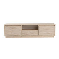 TV-MÖBEL mit 3 klappbaren türen und 1 offenem fach - vanguard 160/29,5/42 cm - Beige, Holzwerkstoff (29.5/42/160cm) - Calicosy