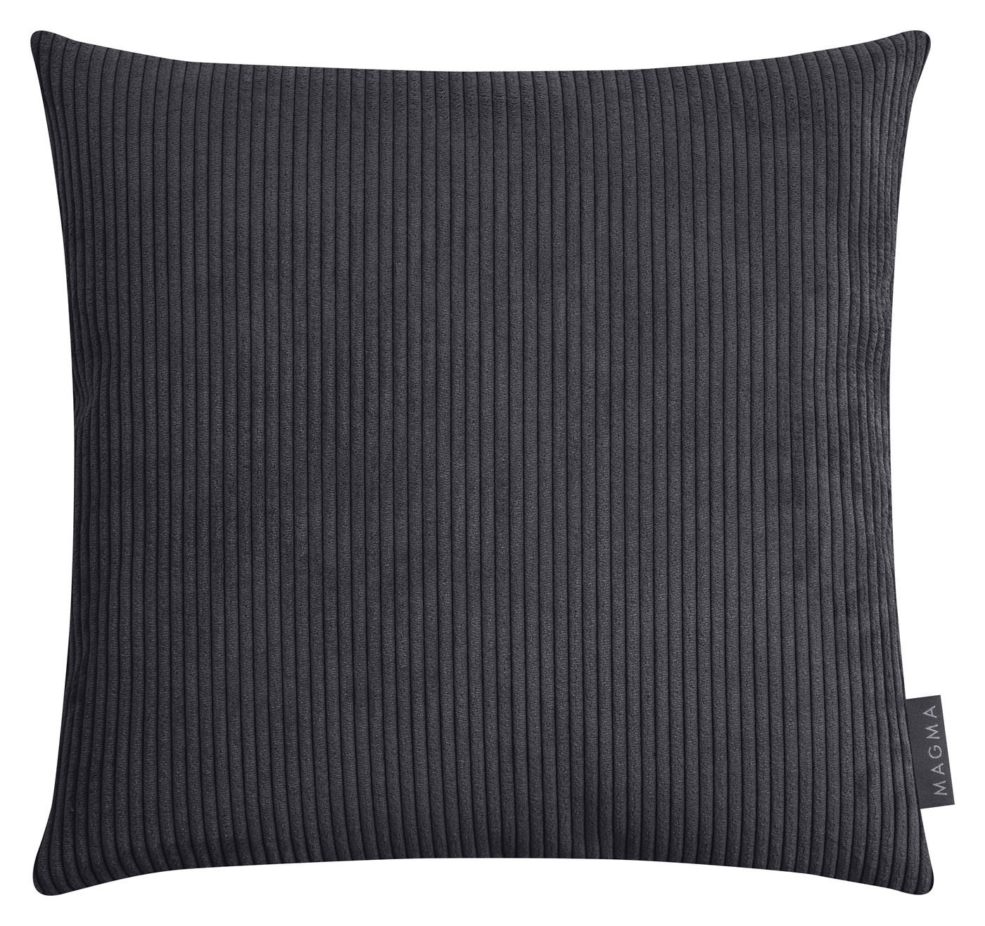KISSENHÜLLE Inga Cord Look anthrazit - Anthrazit, Textil (40/40cm) - Magma Heimtexx