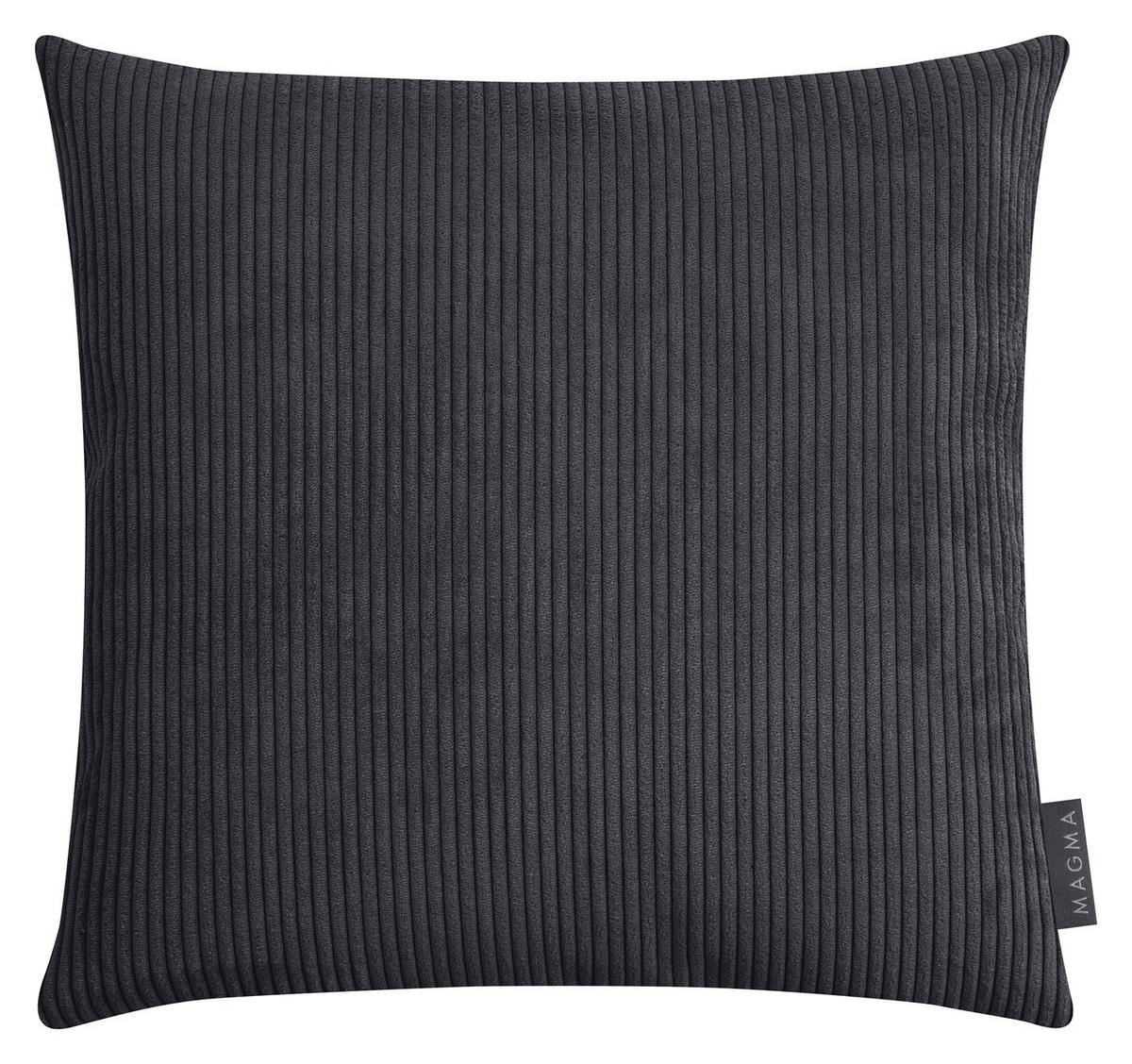 KISSENHÜLLE Inga Cord Look anthrazit - Anthrazit, Textil (40/40cm) - Magma Heimtexx