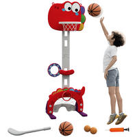 BASKETBALLKORB DE-18378 Bunt - Rot, Kunststoff (51/46cm) - ComfortXL