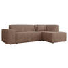 ECKSOFA Lordin, Seite: Rechts - Hellbraun, Holz/Textil (267/205cm) - MIRJAN24