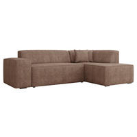 ECKSOFA Lordin, Seite: Rechts - Hellbraun, Holz/Textil (267/205cm) - MIRJAN24