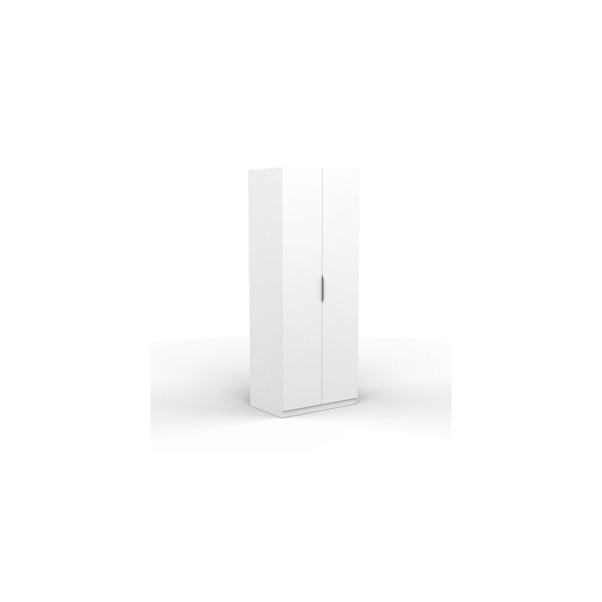 SCHRANK, 2 Türen - GHOST - Weiß - 79,4 x 51,1 x 203 cm - Weiß, Holz (51.1/203/79.4cm) - Demeyere