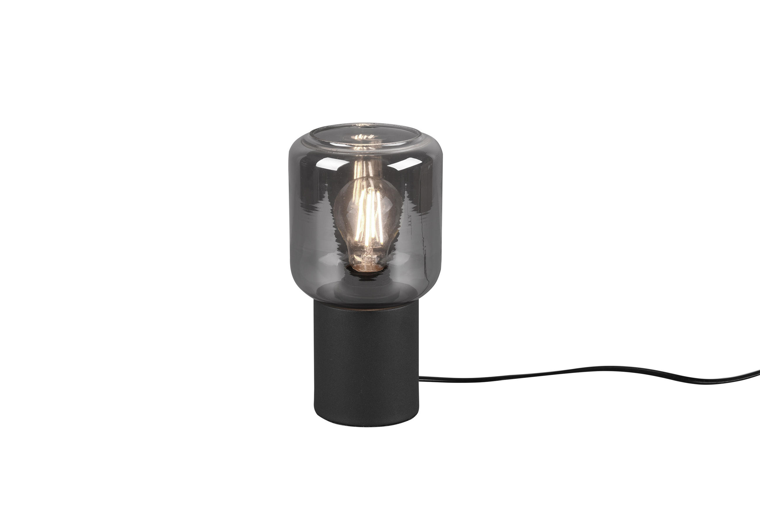 TISCHLAMPE NICO - Schwarz - 13/13/24 cm - Schwarz, Metall (13/13/24cm) - Trio Leuchten