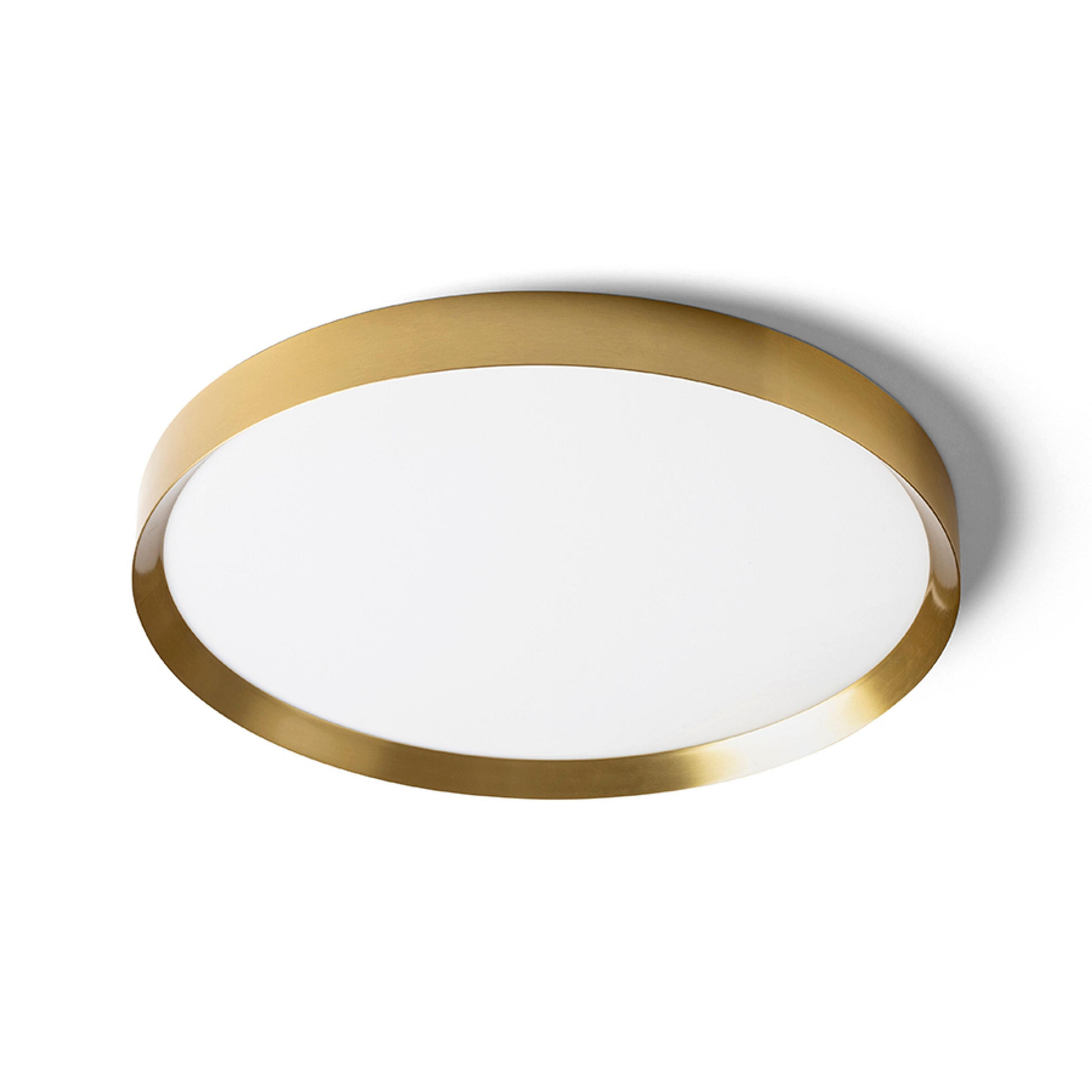 DECKENLEUCHTE SOLEN 49 Gebürstes Messing 42 W - Goldfarben, Metall (48.5/48.5/5cm) - Rendl