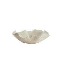 SCHALE Banda Weiß Ø34/11 cm - Weiß, Keramik (11cm) - Light & Living