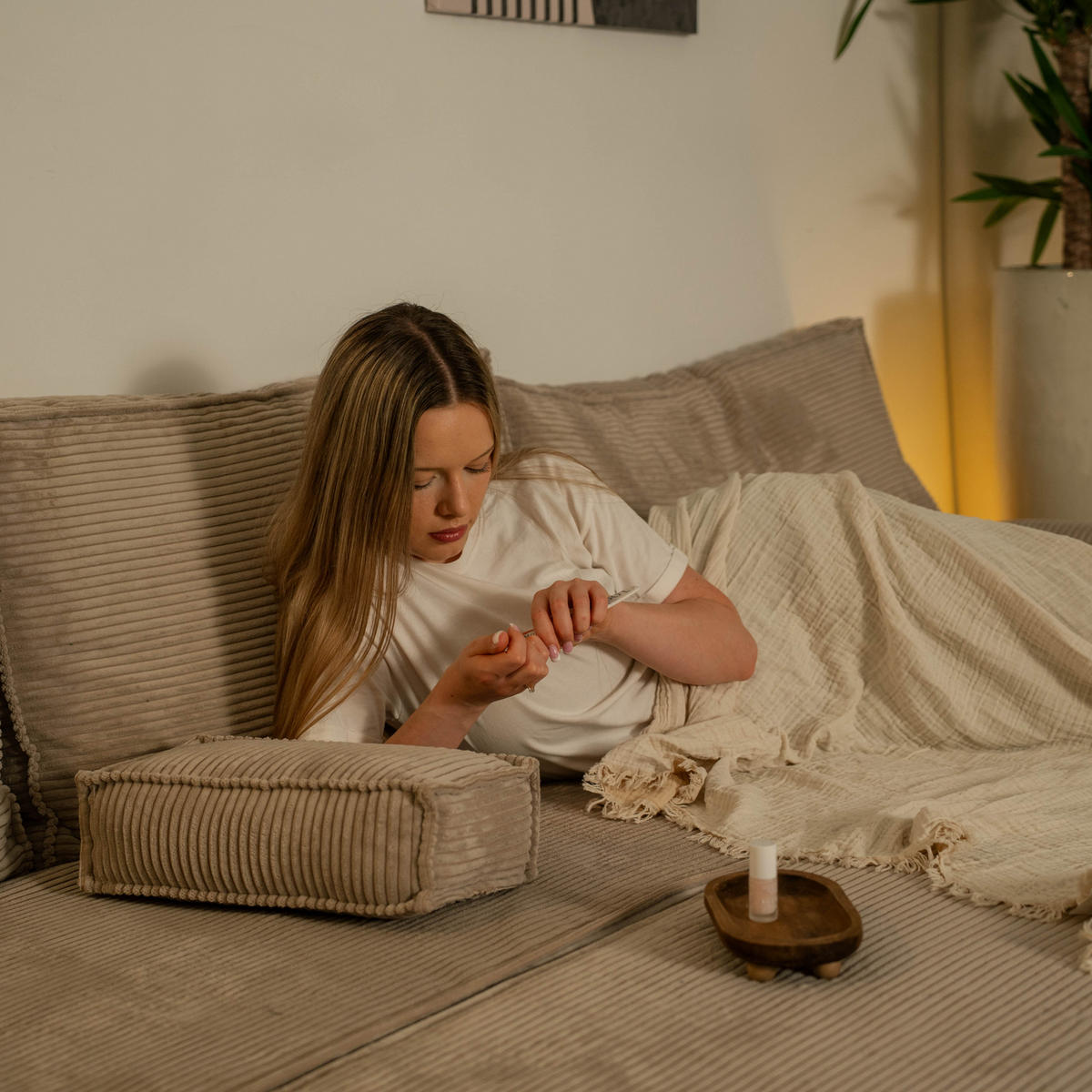 ROHOVÁ SEDAČKA ANKO modulární Boneless pohovka s funkcí spaní, hnědá POSO 06 - hnědá, textil (270/160cm) - MASSENO