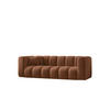 COUCH Dreisitzer-Sofa Grand Modular Stoff Salvador Braun - Braun, Holz (230/70/91cm) - Kaiser Möbel
