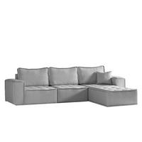 ECKSOFA L-förmige Bohoo-Maxi Grau Rechts - Grau, Holz (292/192cm) - Kaiser Möbel