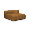 SOFAELEMENT Rechts Chenille Stoff Gelb - Currygelb/Schwarz, Holzwerkstoff/Kunststoff (179/70/113cm) - Makamii