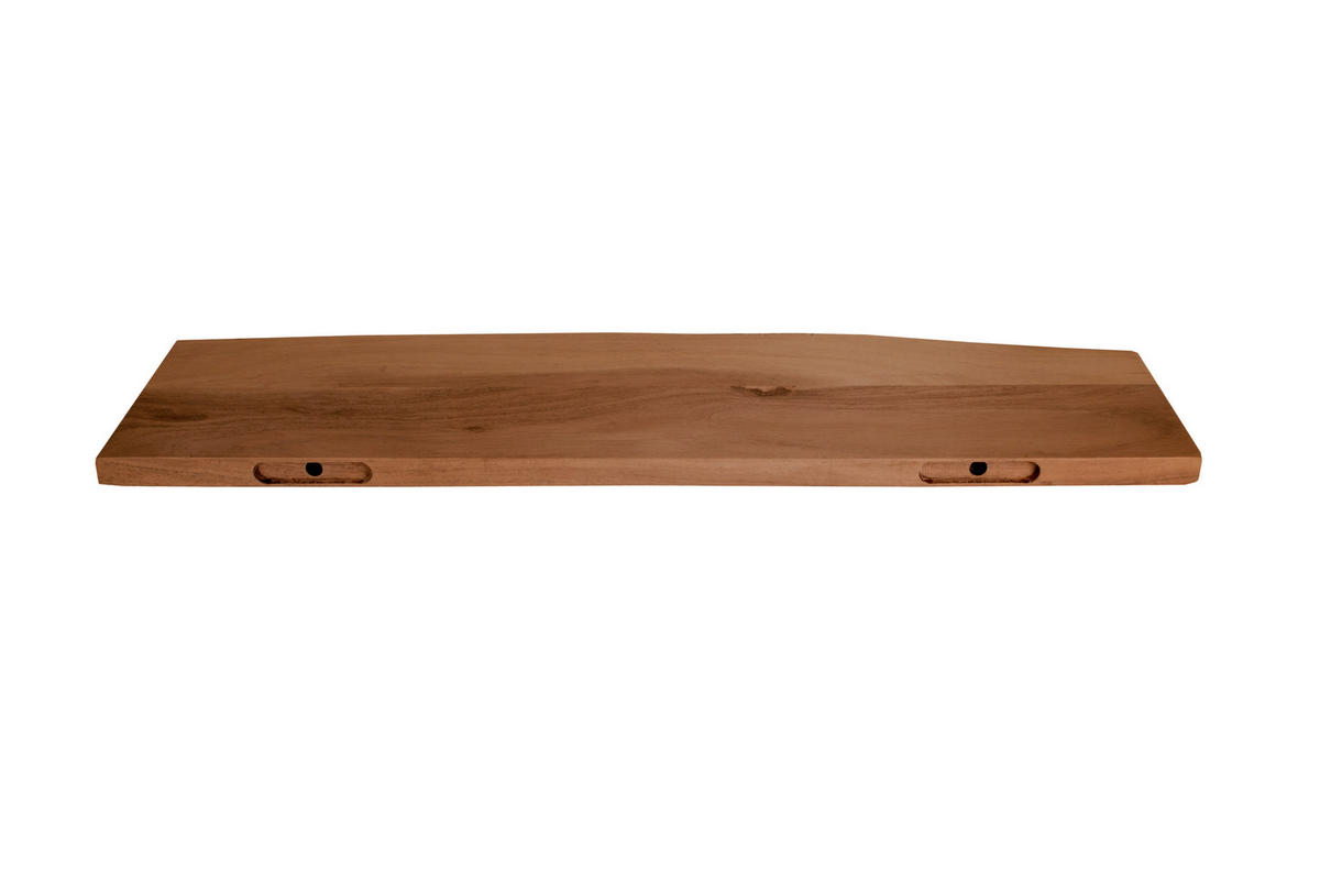 WANDREGAL AMANDA - Braun/Akaziefarben, Holz (90/3/20cm) - SAM