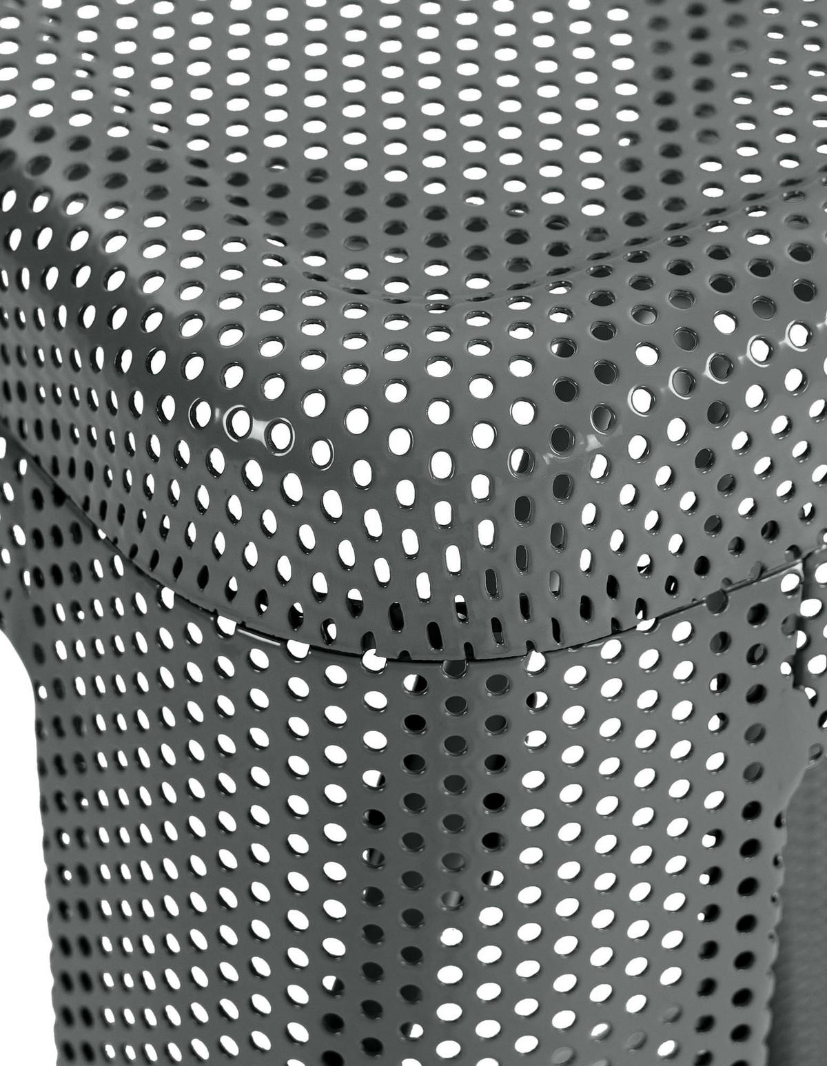 BARHOCKER 4er Set Metall grau - Grau, Metall (43/77/43cm) - CLP