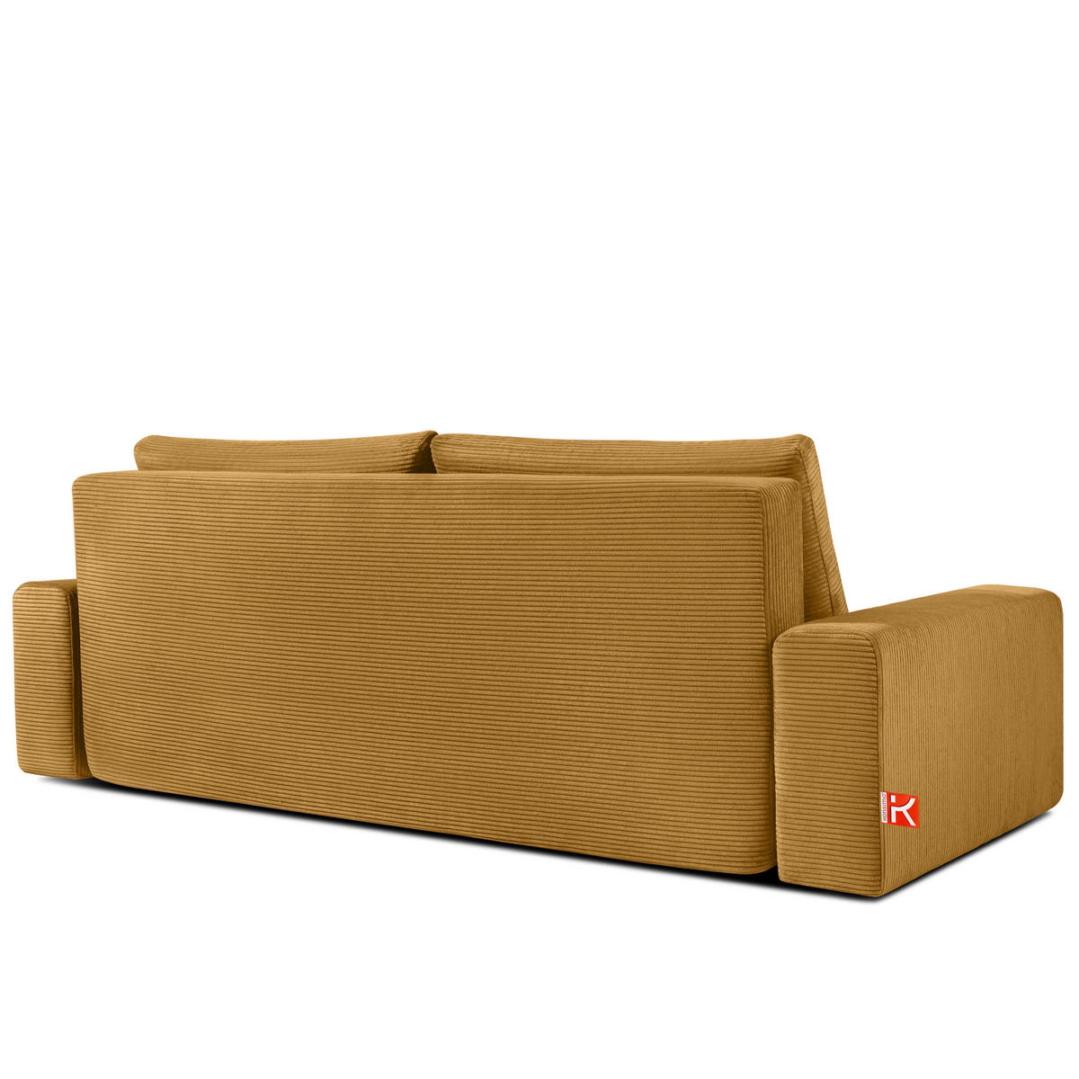 3-SITZER SCHLAFSOFA MOLLIS, Corduroy, Gelb - Gelb, Holz/Holzwerkstoff (250/93/108cm) - KONSIMO®