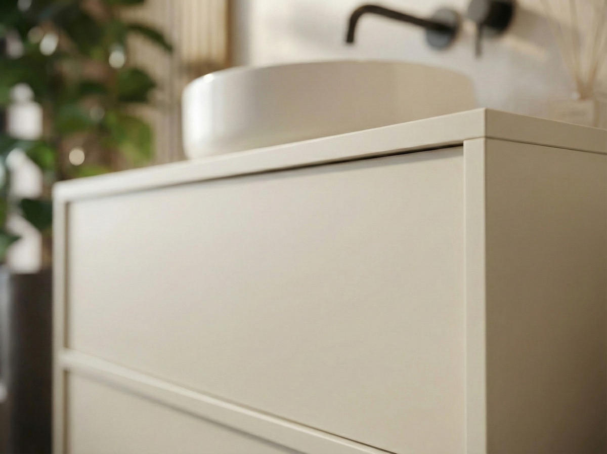 BADMÖBEL-SET Mali 2 Teile Cashmere - 60 x 46 x 49 cm - Kaschmir, Holz (80/49/46cm) - Badplaats