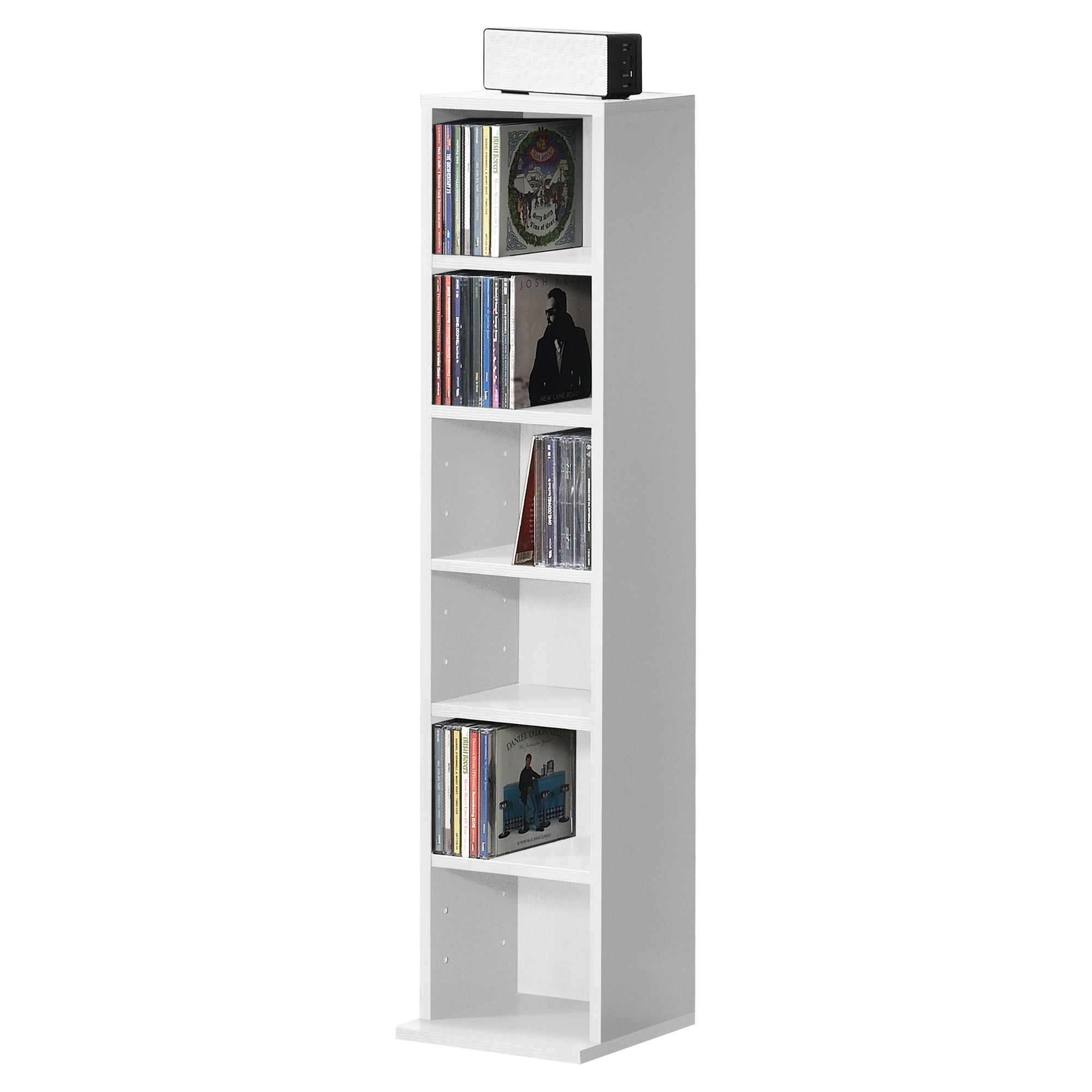CD-REGAL Tynset - Weiß, Holzwerkstoff (20/90/20cm) - [en.casa]