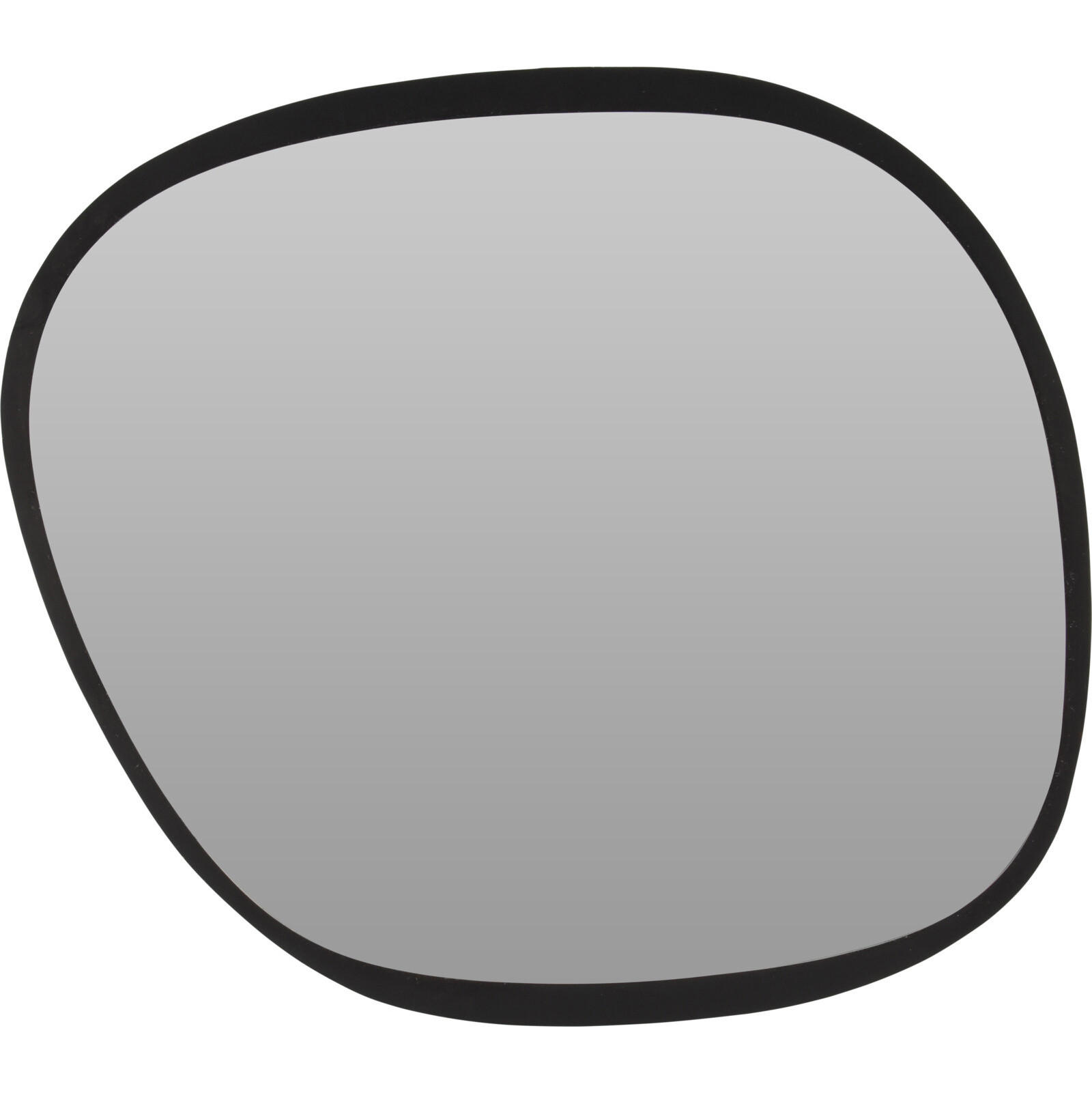 SPIEGEL in origineller Form 54/0,6/47 cm - Schwarz, Glas (0.6/47/54cm) - Home Styling Collection