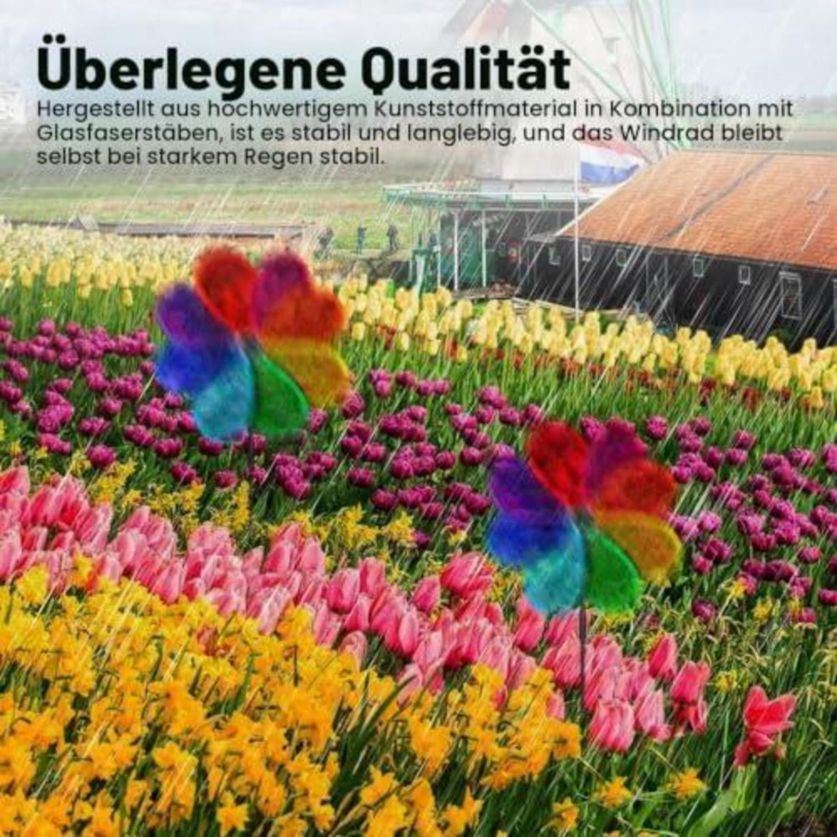 WINDRAD 4-teiliges Set 30 cm - Multicolor, Kunststoff (71/30/71cm)