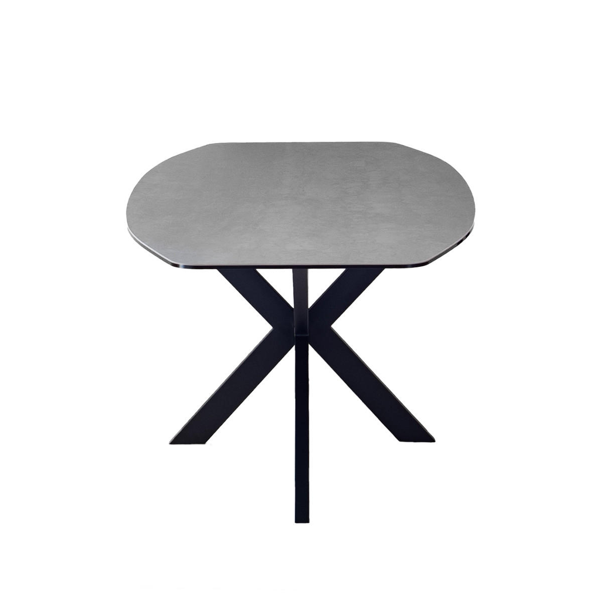 ESSTISCH oval aus Keramik 200cm, grau - Grau, Metall (200/100/76cm) - Giga Meubel