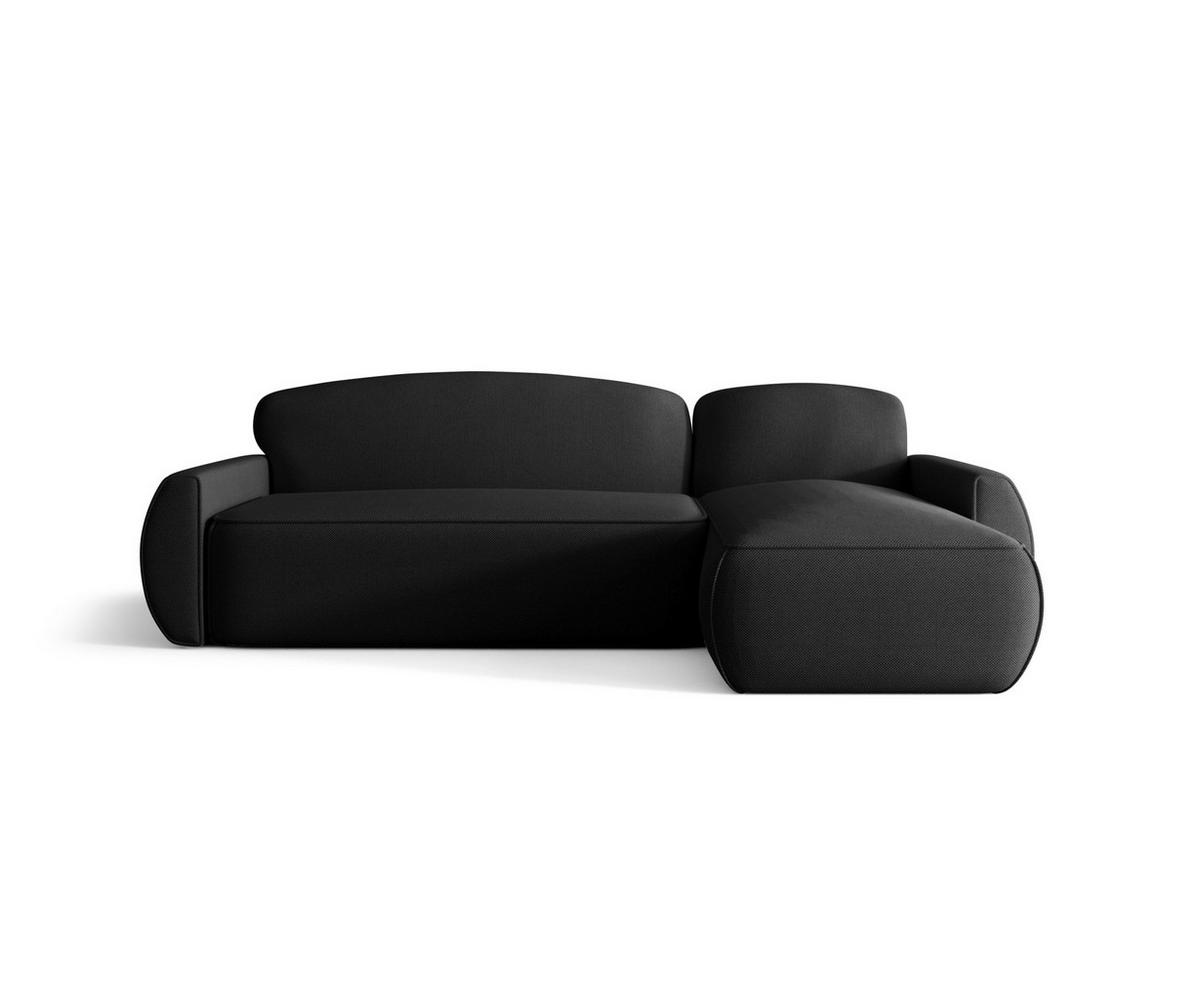 ECKSOFA mit Schlaffunktion LUCAS Curio 99 Rechts - Schwarz, Textil (240/145cm) - Bedante