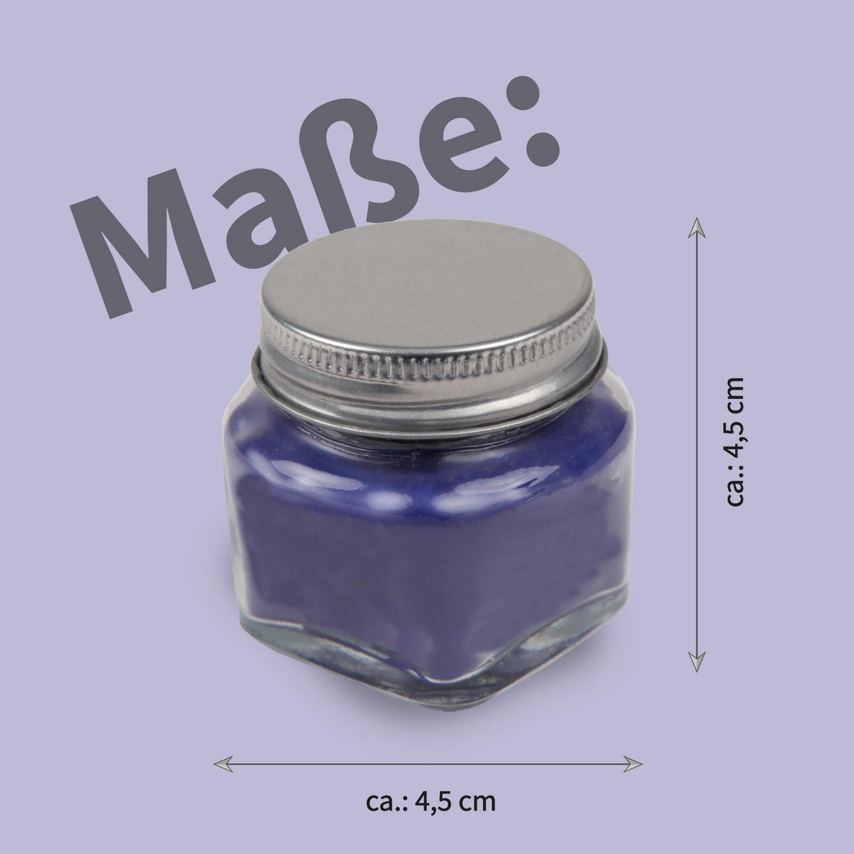 DUFTKERZE "Donut Blaubeere" im Glas mit Deckel, 2er Pack mit je ca. 7 Std. Brenndauer, Ø6cm, Raumduft als Geschenk oder als Dekoration - Beere, Glas (6/5cm) - HS Candle