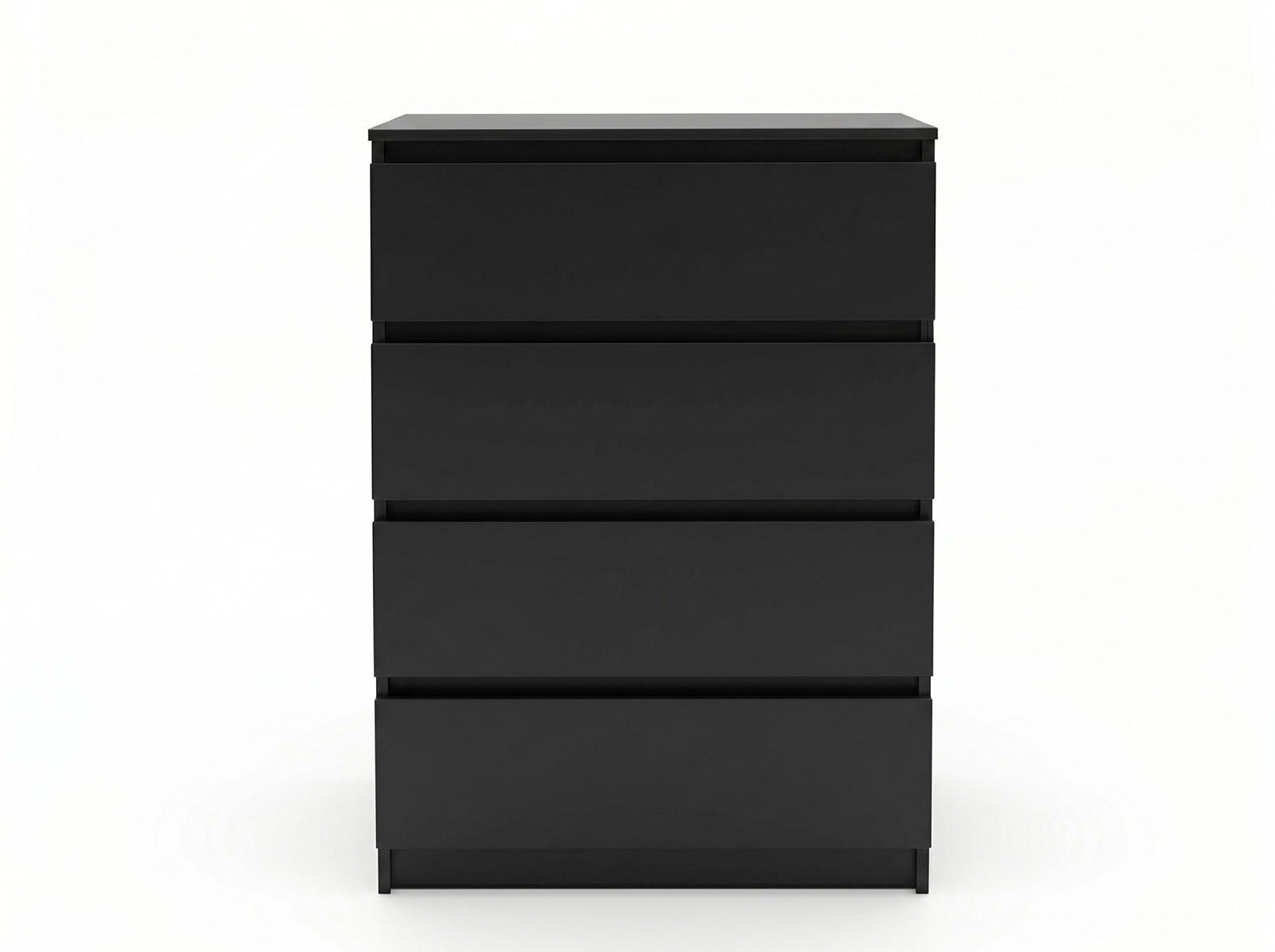 KOMMODE mit vier Schubladen in Schwarz - Schwarz, Holzwerkstoff (70/100/40cm) - Home Collective