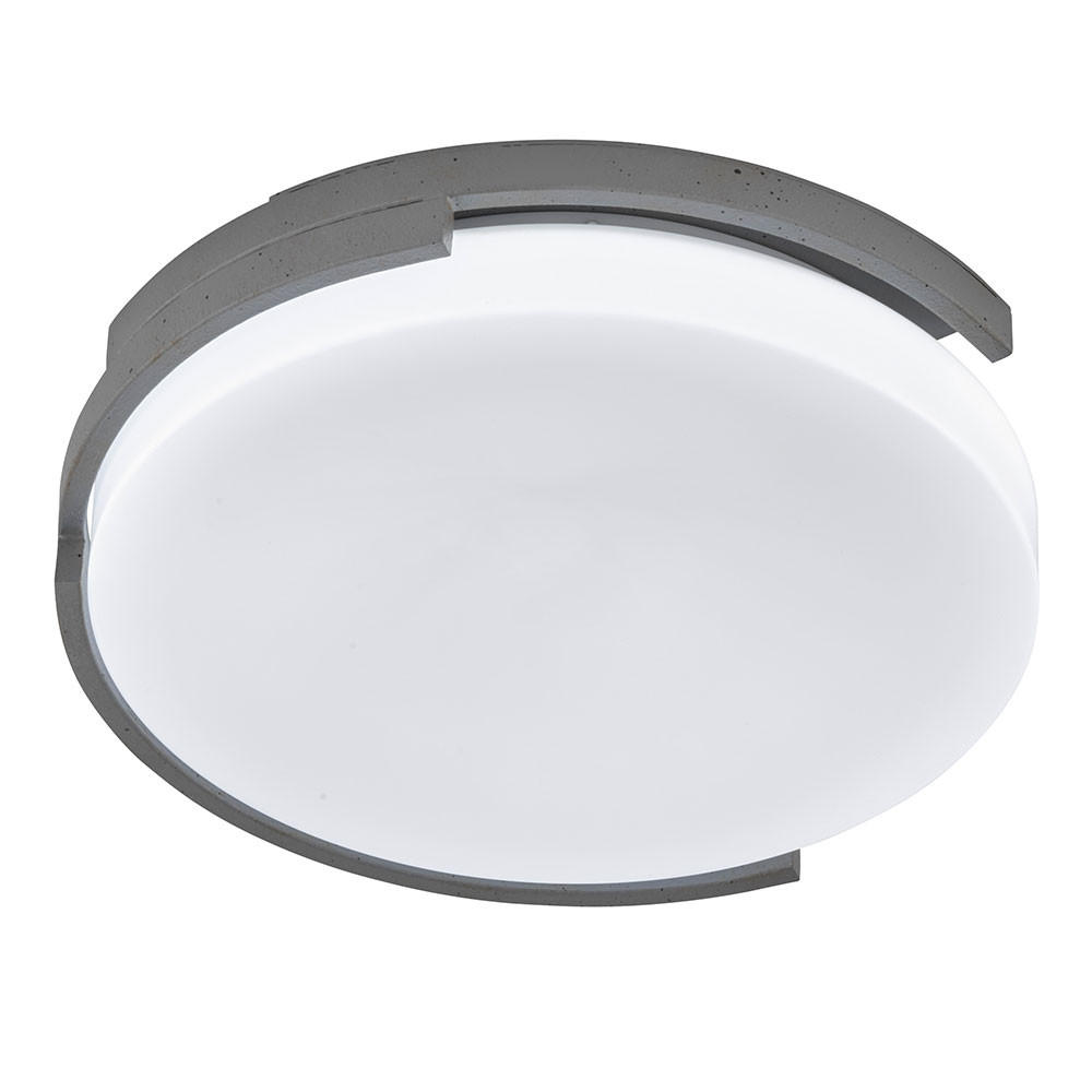 LED DECKENLEUCHTE Metall Weiß Grau - Weiß, Metall (37/37/10cm)