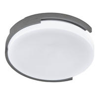 LED DECKENLEUCHTE Metall Weiß Grau - Weiß, Metall (37/37/10cm)