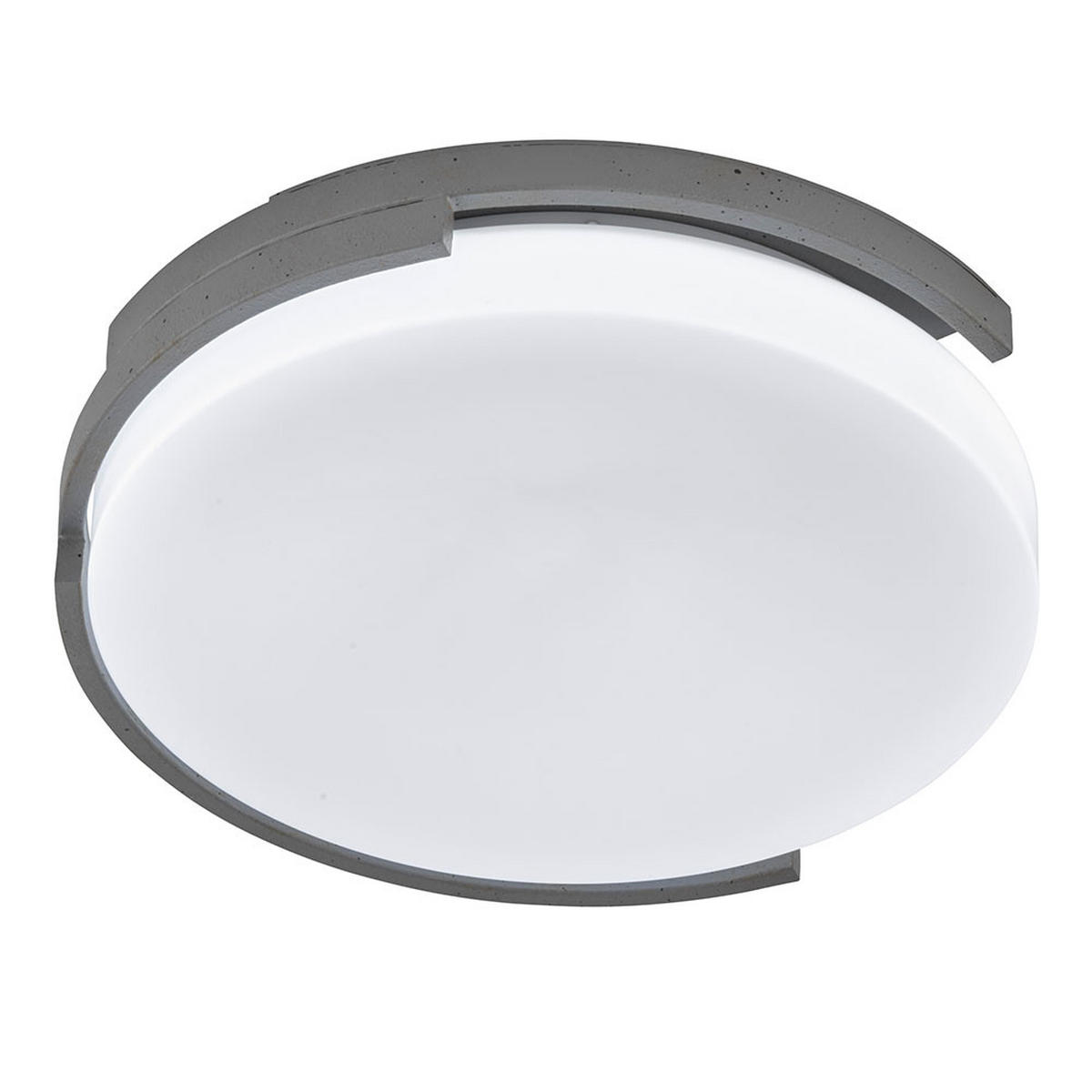 LED DECKENLEUCHTE Metall Weiß Grau - Weiß, Metall (37/37/10cm)