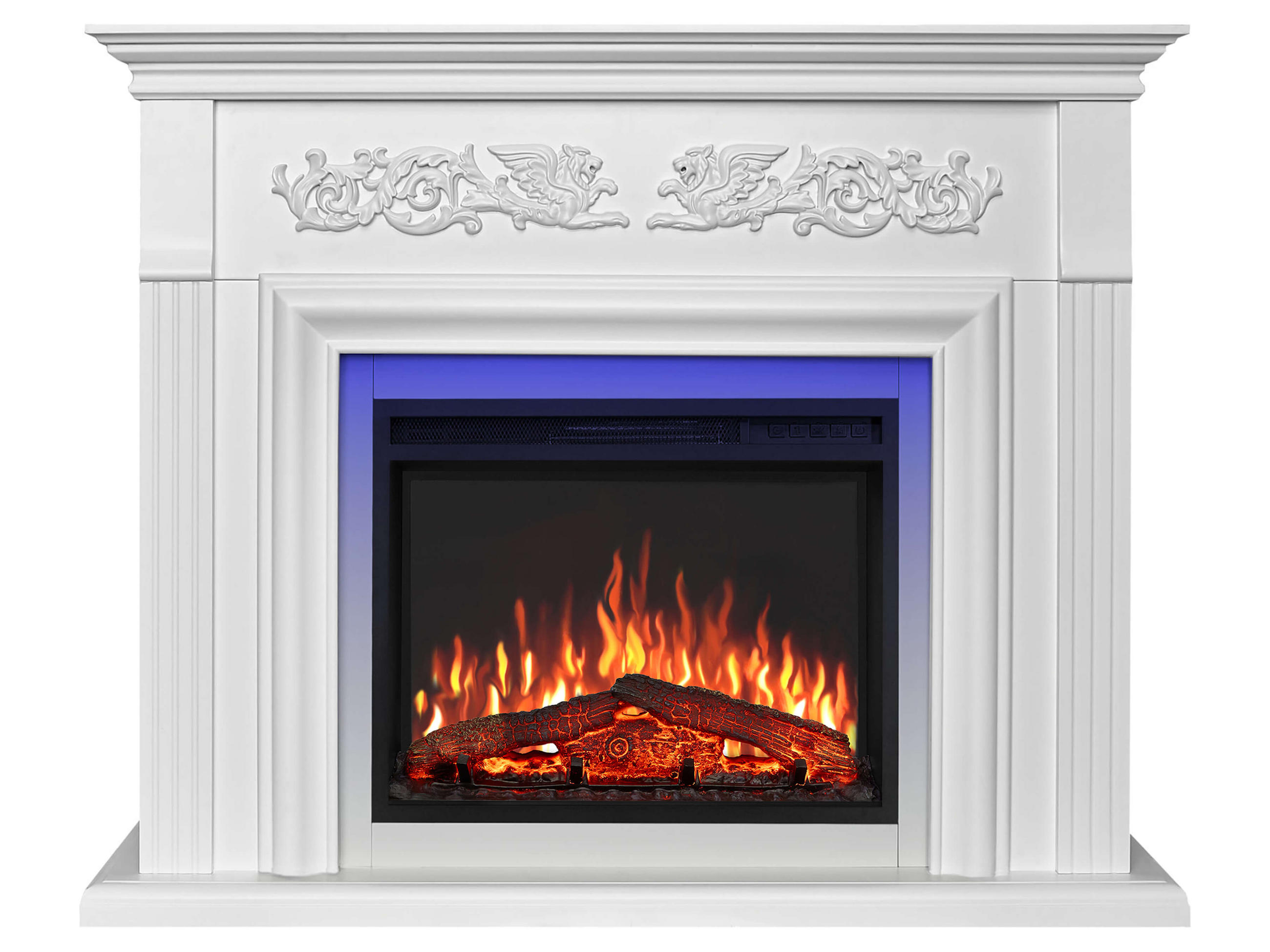 ArtiFlame Elektrokamin Weiß 121x100x35 cm