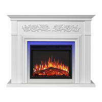 ELEKTROKAMIN Monferrato AF24 – weiß, freistehend, MDF-Verkleidung, 3D-Flammeneffekt, LED-Beleuchtung, Heizfunktion - Weiß, Glas/Holzwerkstoff (121/100/35cm) - ArtiFlame