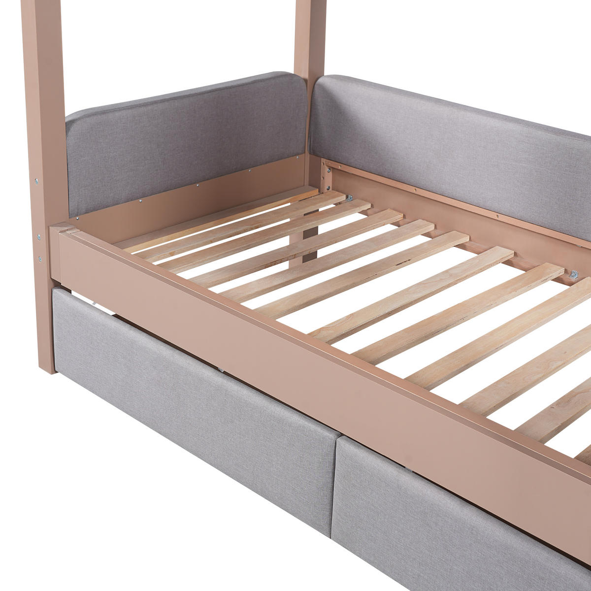 ETAGENBETT Kinderbett 90x200/140x200 Weiß - Weiß, Holz (90/200cm) - ComfortXL