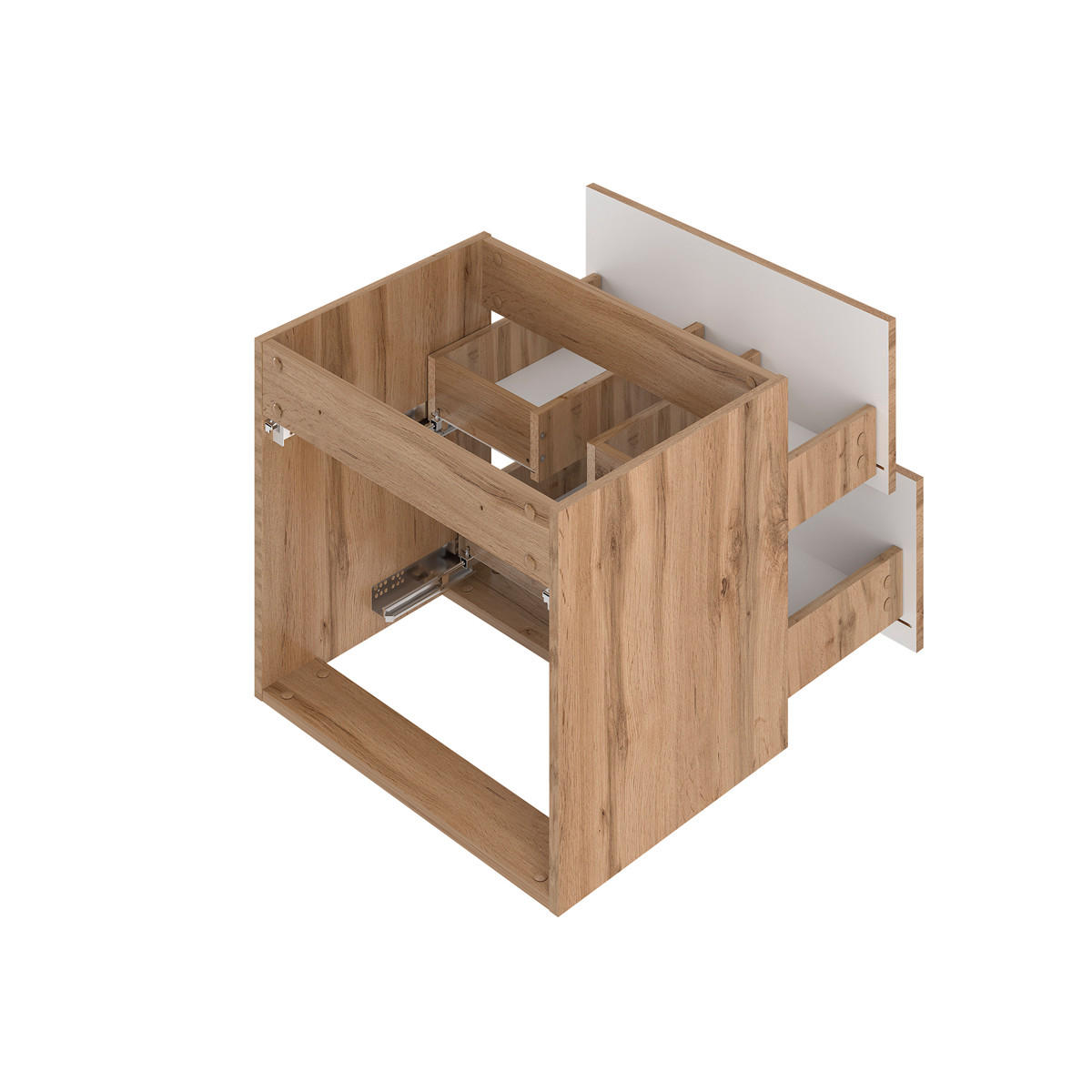 WASCHTISCHUNTERSCHRANK 80.6cm Teren Holz - Braun, Holzwerkstoff (80.6/52.2/46.5cm) - Petits-meubles