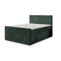 BOXBETT NOLEN 140x200 cm mit Matratze und Topper - Grün - Grün, Holz (140/200cm) - MASSENO