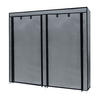FALTSCHRANK 120x30x110 cm - Grau, Textil (30/115/116cm) - Intirilife