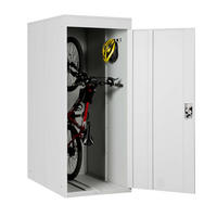 FAHRRADGARAGE 192x79x122cm Hellgrau - Hellgrau, Metall (79/192/122cm) - PROREGAL
