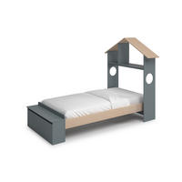 KINDERBETT Odessa Grün 216.5/128.5/153 cm - Grün, Holz (90/190cm) - Calicosy