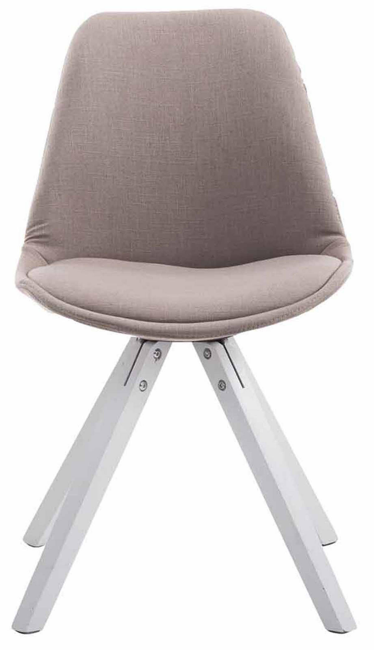 STUHL 4er Set Stoff taupe - Taupe, Textil (48/84/56cm) - CLP