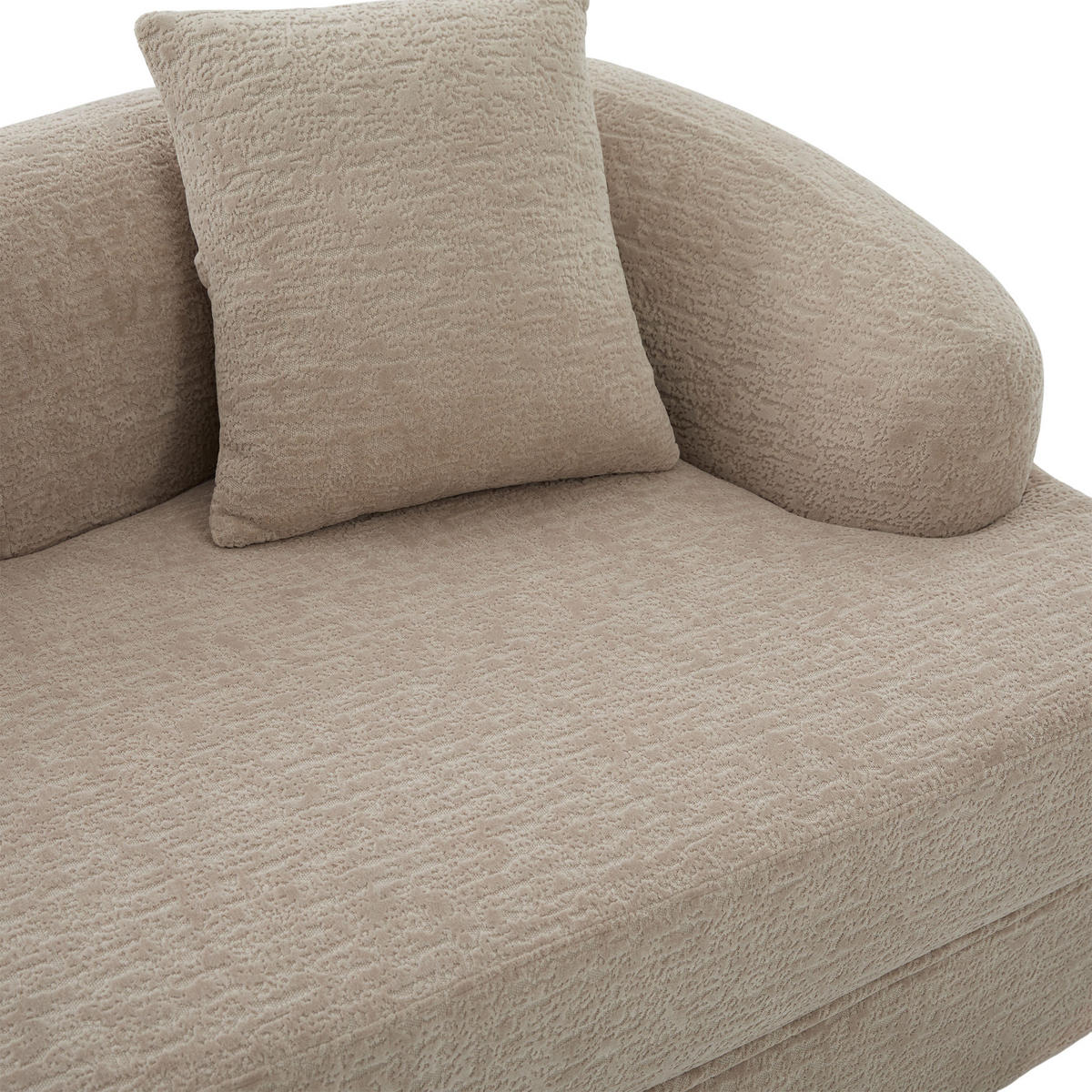 SCHLAFSOFA DE-33900 2-in-1 klappbar Khaki - Sandfarben, Textil (84/65/157cm) - ComfortXL