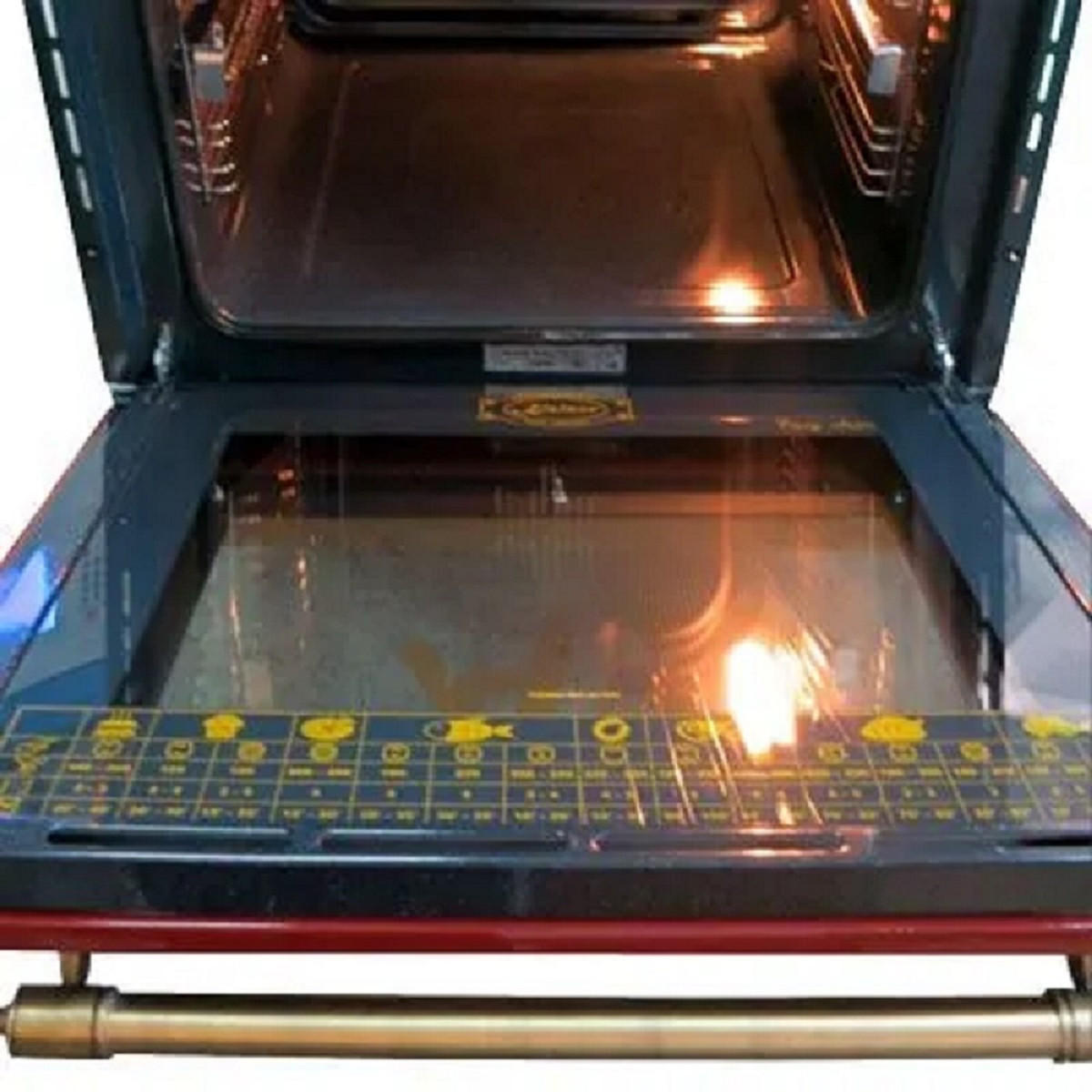 EINBAU-ELEKTRO-BACKOFEN EH 6355 RotEm, Rot Emaille, 60 cm - Rot, Metall (59.4/59.4/56.6cm) - Kaiser Küchengeräte