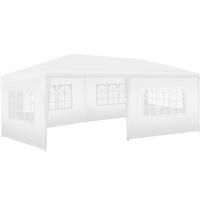 PAVILLON Novara,wasserdicht,weiß - Weiß, Kunststoff (300/250/600cm) - tectake