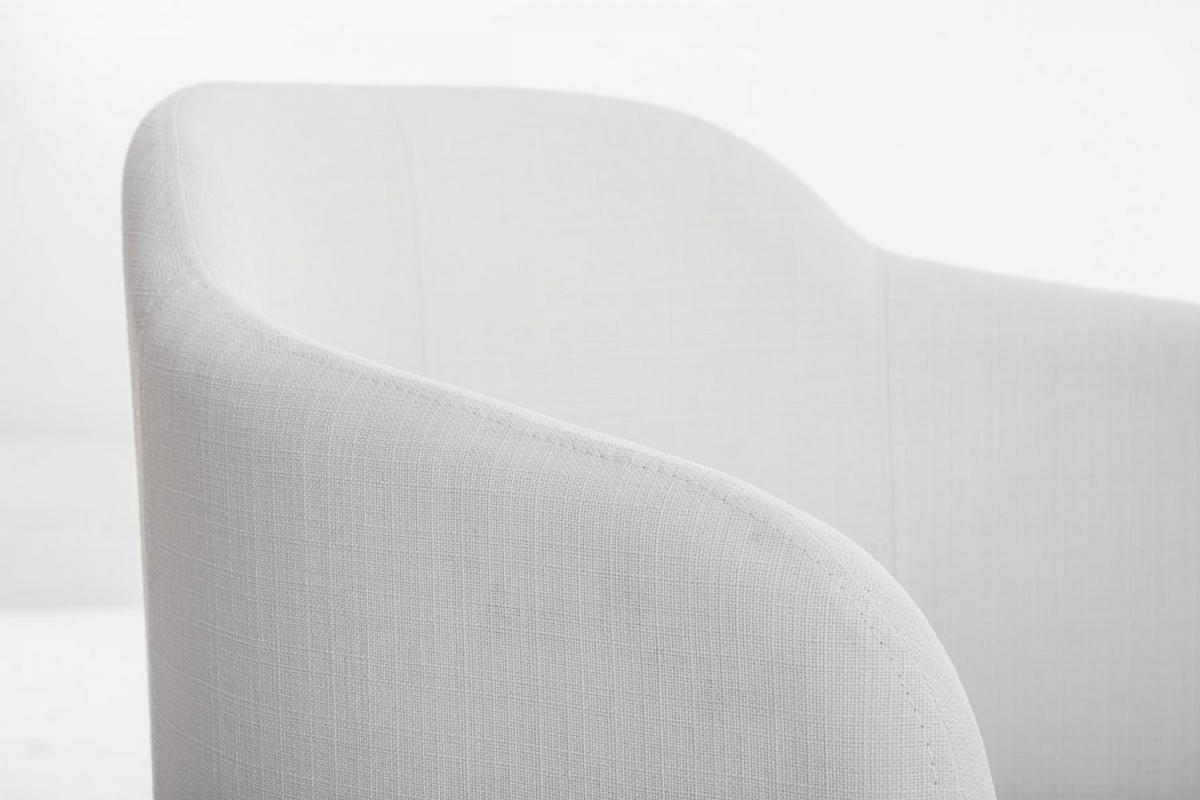 SCHWINGSTUHL Stoff Weiß - Weiß, Textil/Metall (62/80/46cm) - CLP