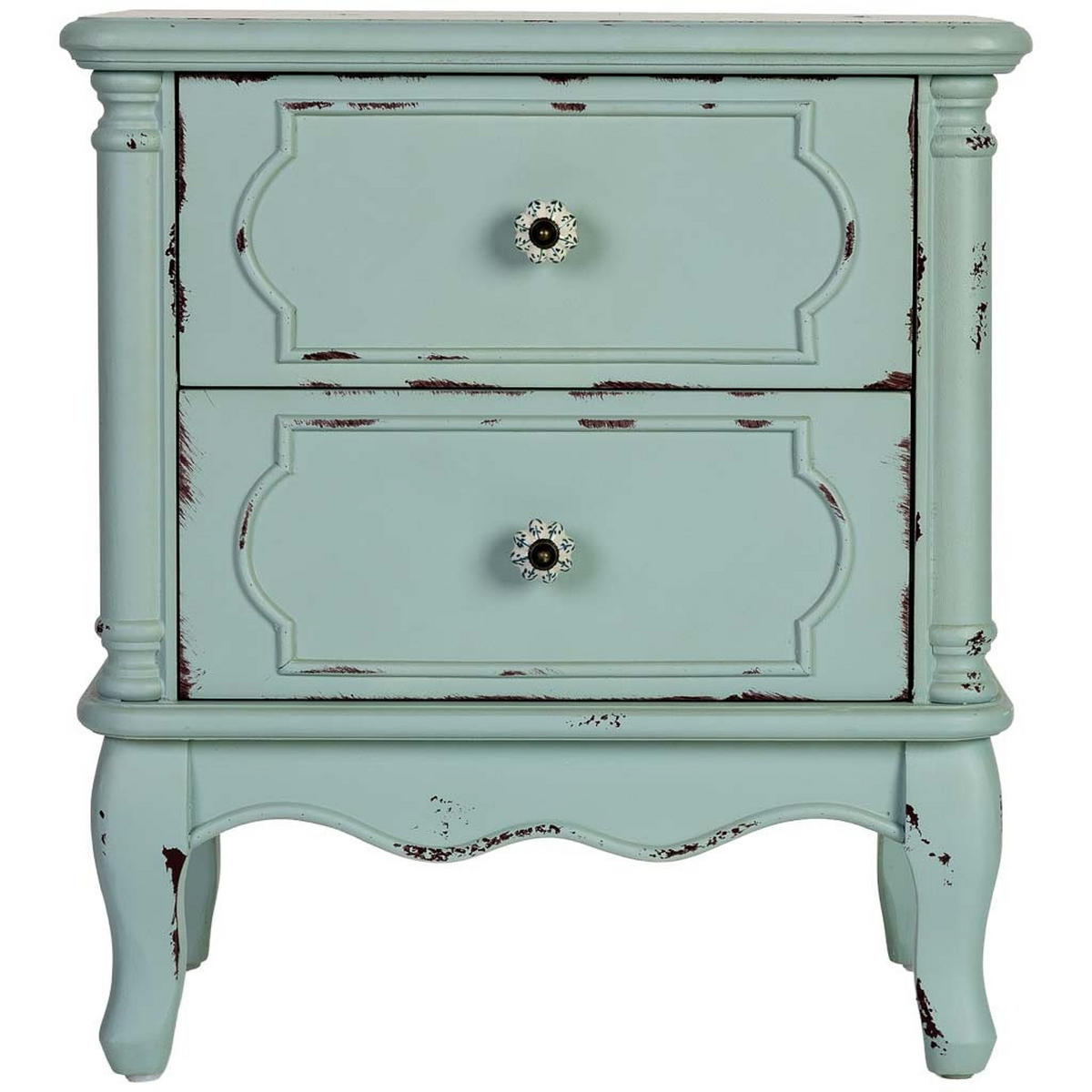 NACHTTISCH aus Holz, 50x36x55cm - Grün, Holz (50/55/36cm) - Wanderlust