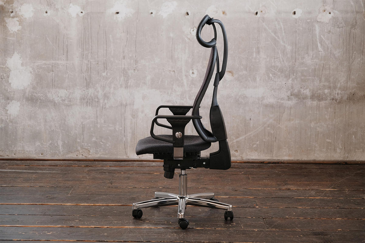 BÜROSTUHL FINO Anthrazit Kunststoff Höhenverstellbar - Anthrazit/Silberfarben, Kunststoff/Metall (64/120/64cm) - KAWOLA