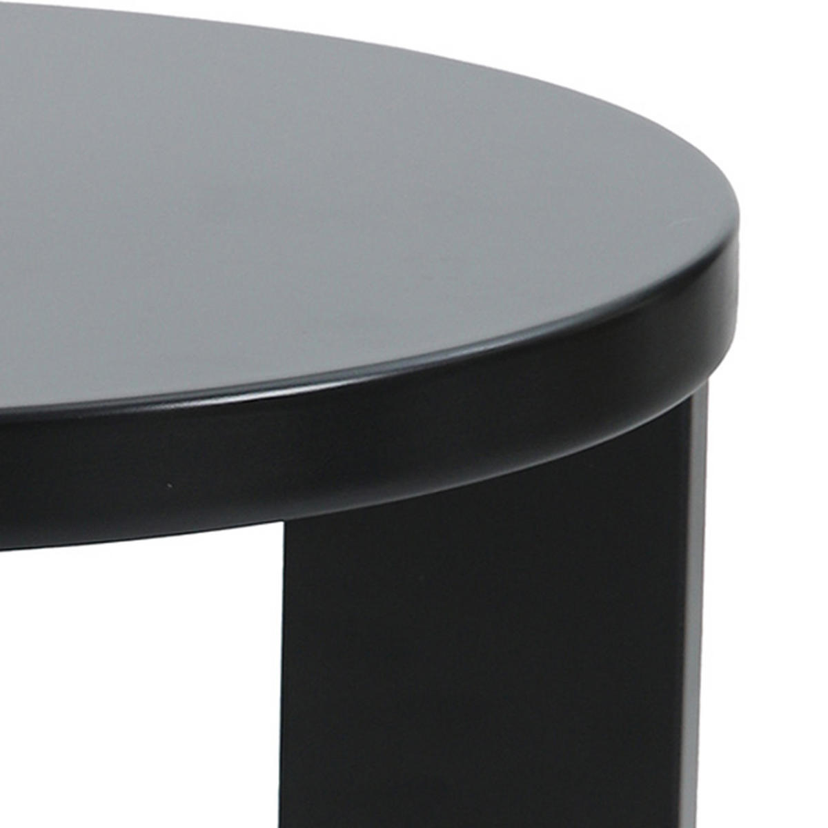 ODKLÁDACÍ STOLEK Kysdajore - černá, kompozitní dřevo (40/40/50cm) - [en.casa]