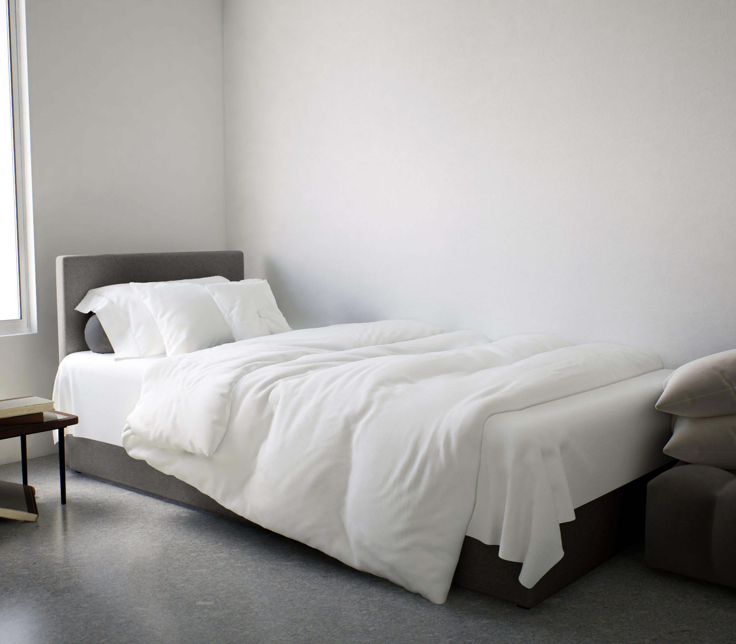 BOXBETT Verdig Mini Basic 90x200 Grau Links - Grau, Holz (90/200cm) - Fedve