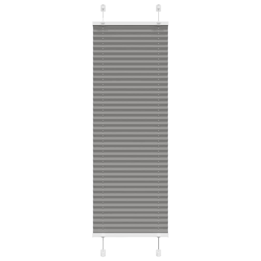 PLISSEE 50/150 cm Stoffbreite 49,4 cm aus Polyester Anthrazit - Anthrazit, Textil (50/150cm) - vidaXL