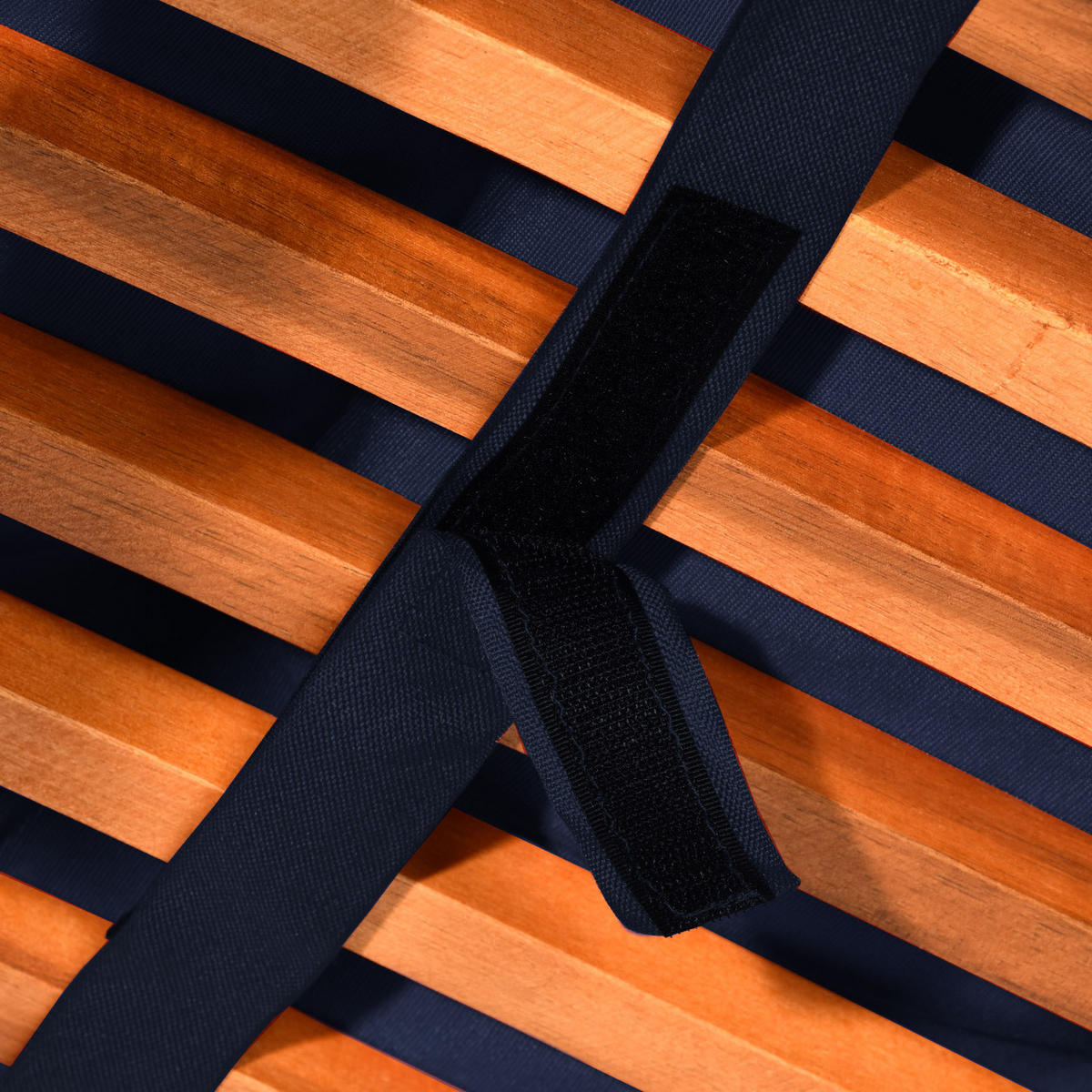 DECKCHAIRAUFLAGE Flair DC 200/50/8cm Dunkelblau - Dunkelblau, Textil (50/8/200cm) - Beautissu 