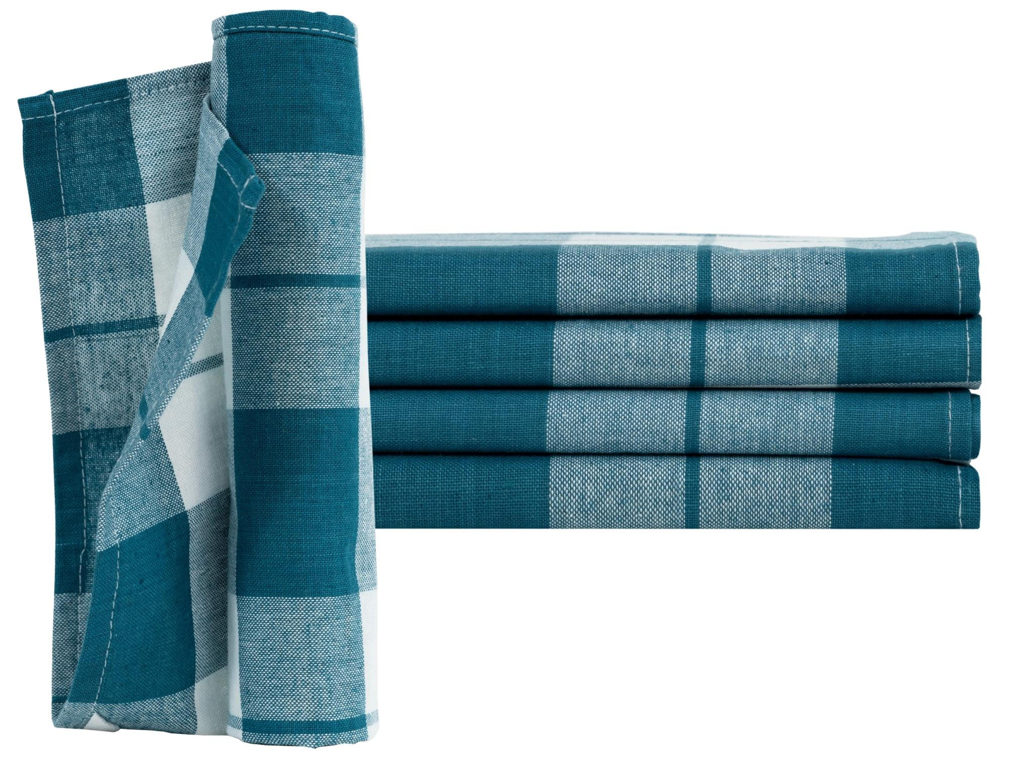 GESCHIRRTÜCHER 50x70 cm im 12er Set aus 100% Baumwolle, Küchentücher Petrol - Petrol, Textil (50/70cm) - Carpe Sonno