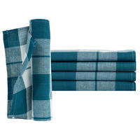 GESCHIRRTÜCHER 50x70 cm im 4er Set aus 100% Baumwolle, Küchentücher Petrol - Petrol, Textil (50/70cm) - Carpe Sonno